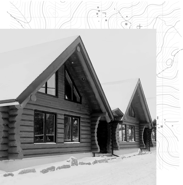 Chalets en bois rond